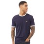 Lyle And Scott Vintage Heren Ringer T-Shirt Marineblauw