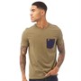 Lyle And Scott Vintage Herrer Contrast T-Shirt Olivengrøn