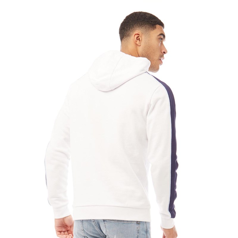 Buy Lyle And Scott Vintage Mens Side Panel Hoodie White/Navy