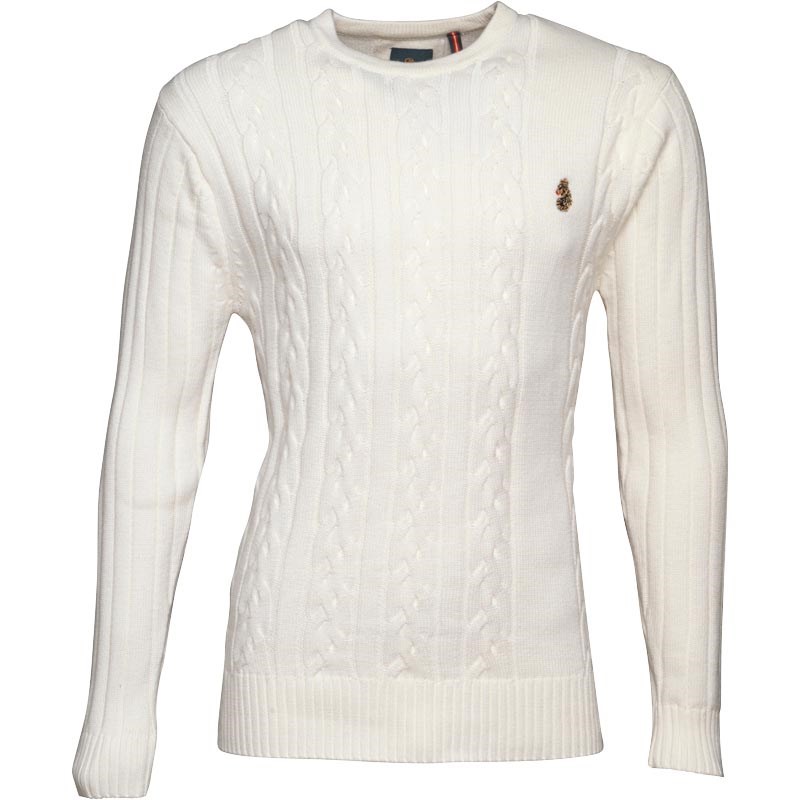 luke 1977 cable knit jumper