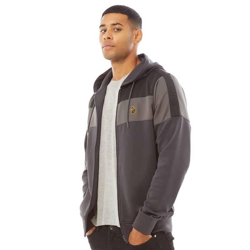 LUKE 1977 Mens Baldur Hoodie Charcoal