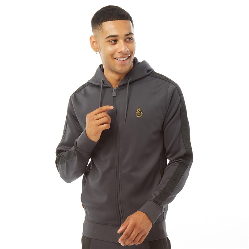 Buy LUKE 1977 Mens Ttths Trico Hoodie Charcoal