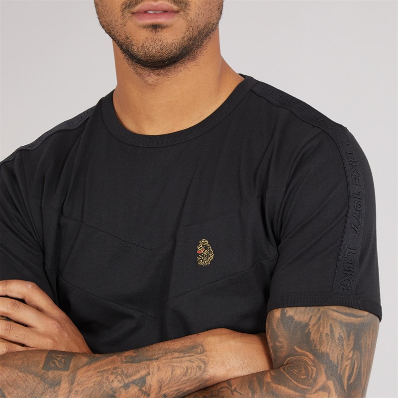 LUKE 1977 Mens Calvia T-Shirt Black/Repeat