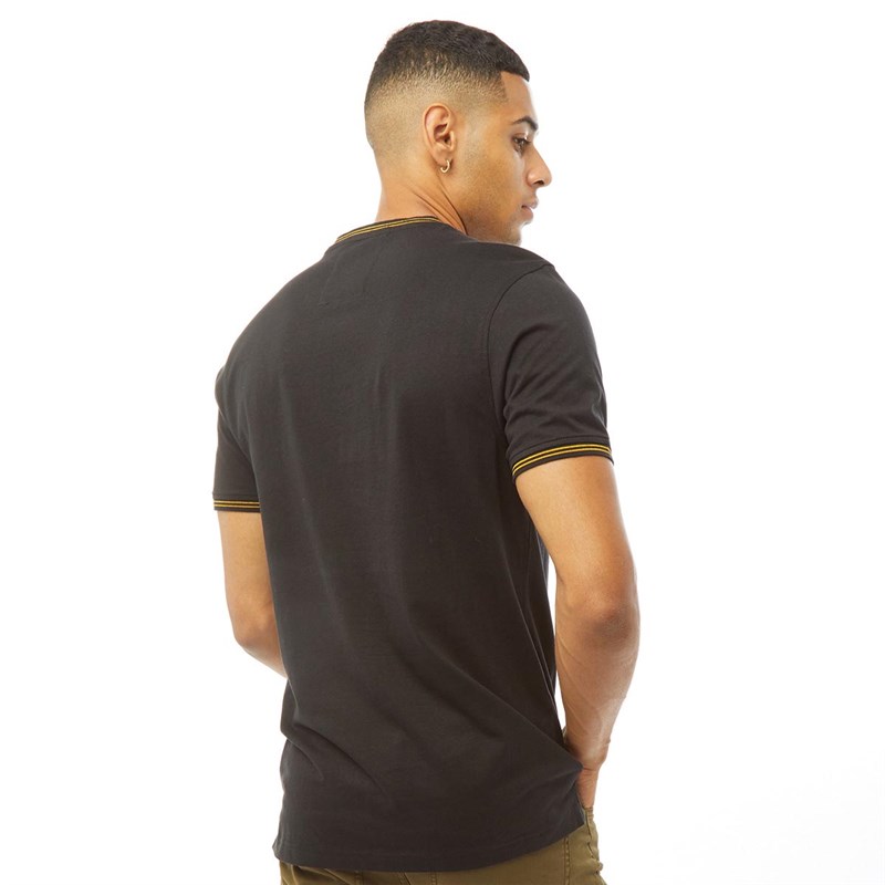 LUKE 1977 Mens Looper T-Shirt Black/Gold