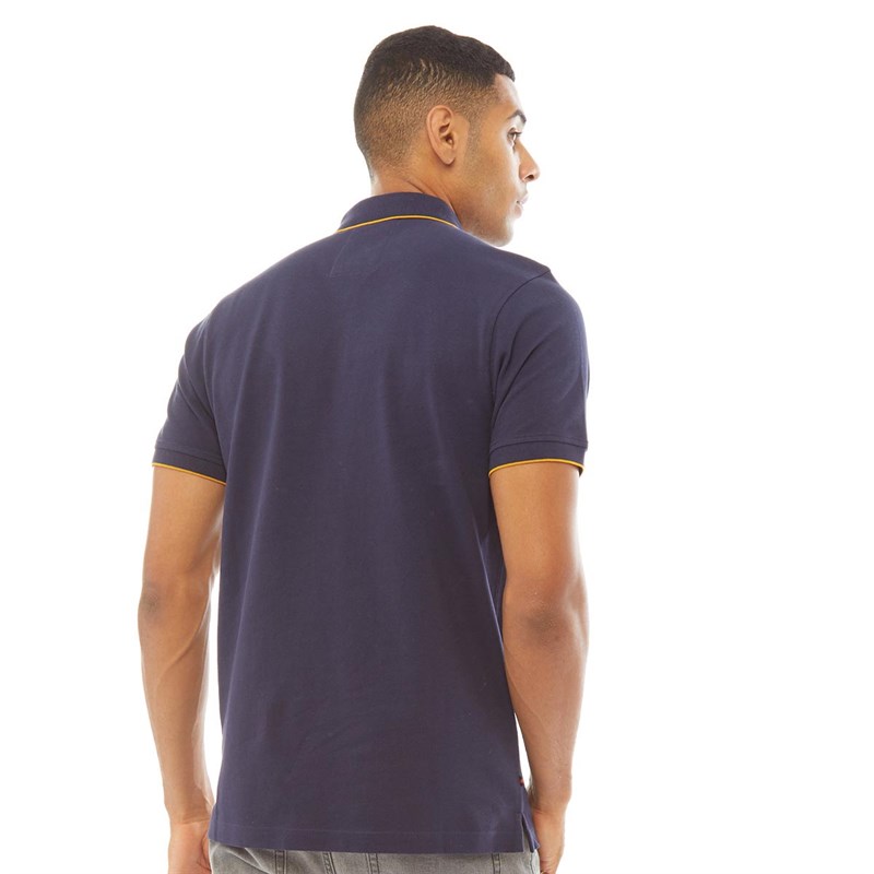 LUKE 1977 Mens Ricky Pique Polo Navy