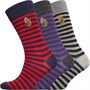 LUKE 1977 Mens James Three Pack Socks Mixed