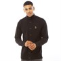 LUKE 1977 Mens Miltrays Button Knitted Cardigan Black