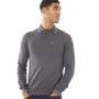 LUKE 1977 Herren Milk Cotton Langarm Polohemden Grau
