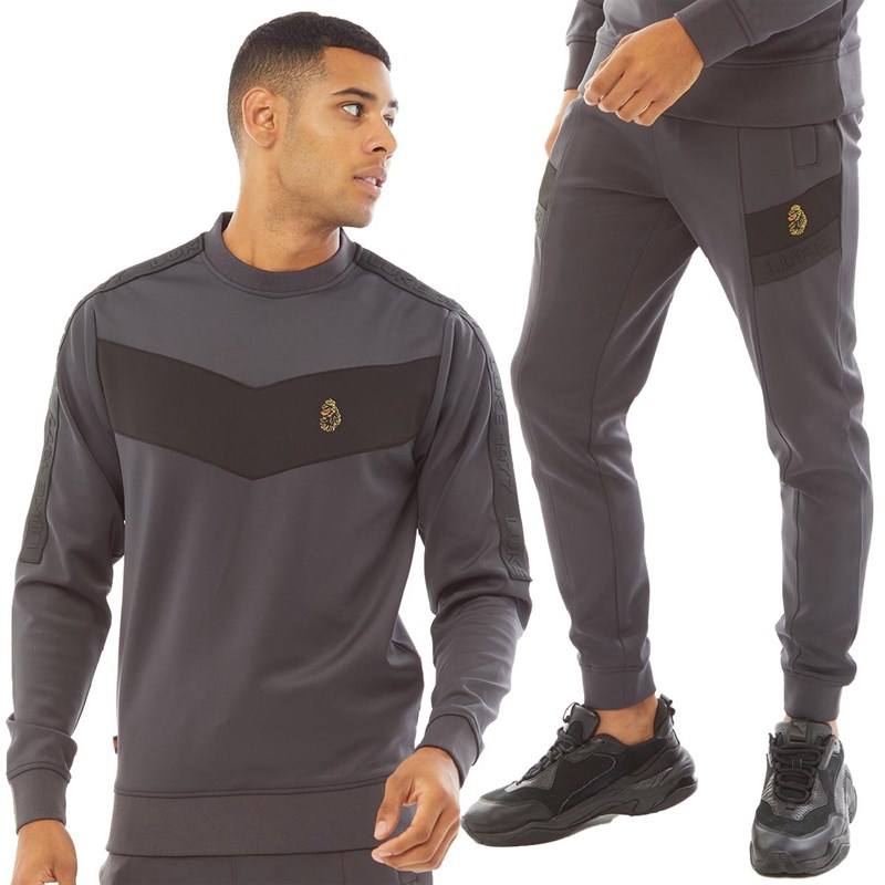 Grey luke hot sale tracksuit