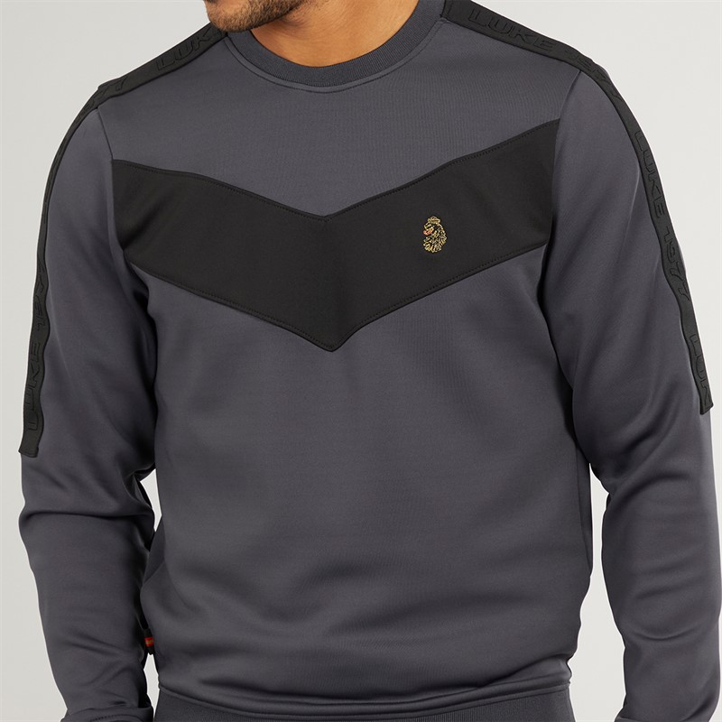 LUKE 1977 Mens Casa Tracksuit Charcoal