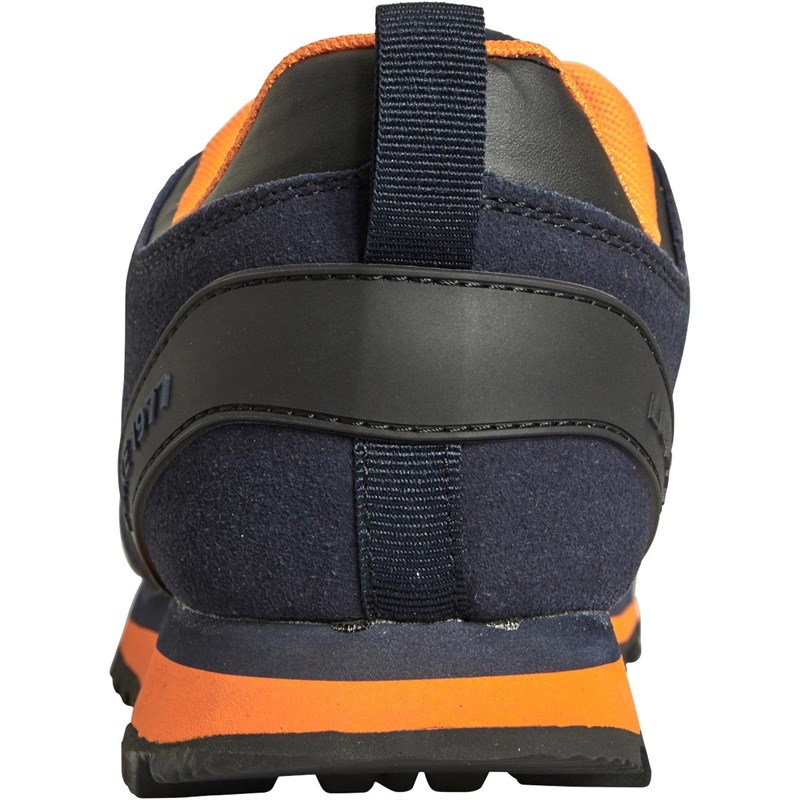 LUKE 1977 Mens Idris Trainers Navy/Black/Bright Orange