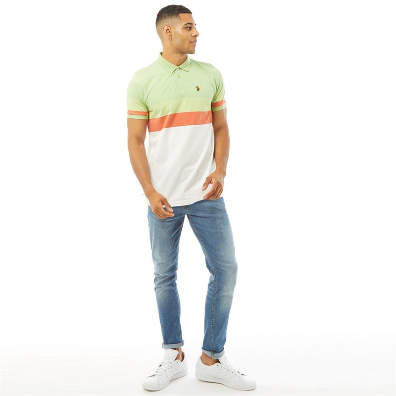 LUKE 1977 Męskie Shuffle Koszulka Polo Lekki Zielony