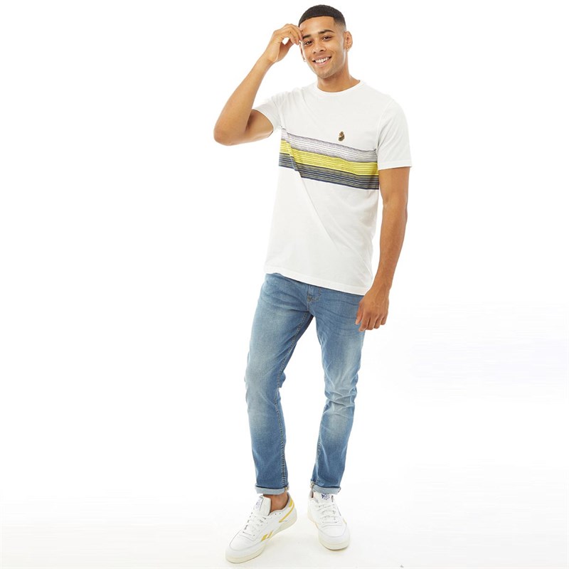 LUKE 1977 Mens Nashville Printed T-Shirt Golden Harvest