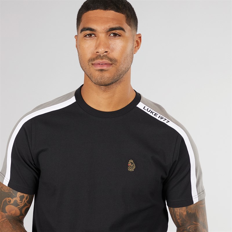 LUKE 1977 Heren Ciruela T-shirts Zwart