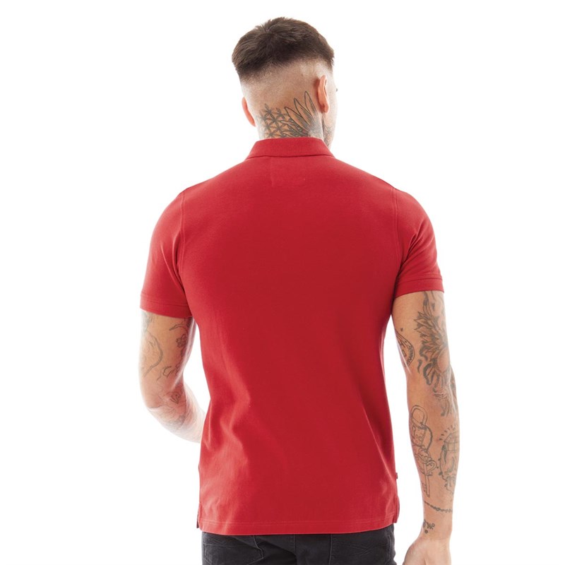 LUKE 1977 Mens Williams Polo Marina Red Marle