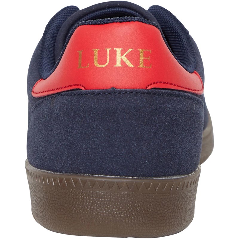LUKE 1977 Mens Berg Trainers Navy/Red