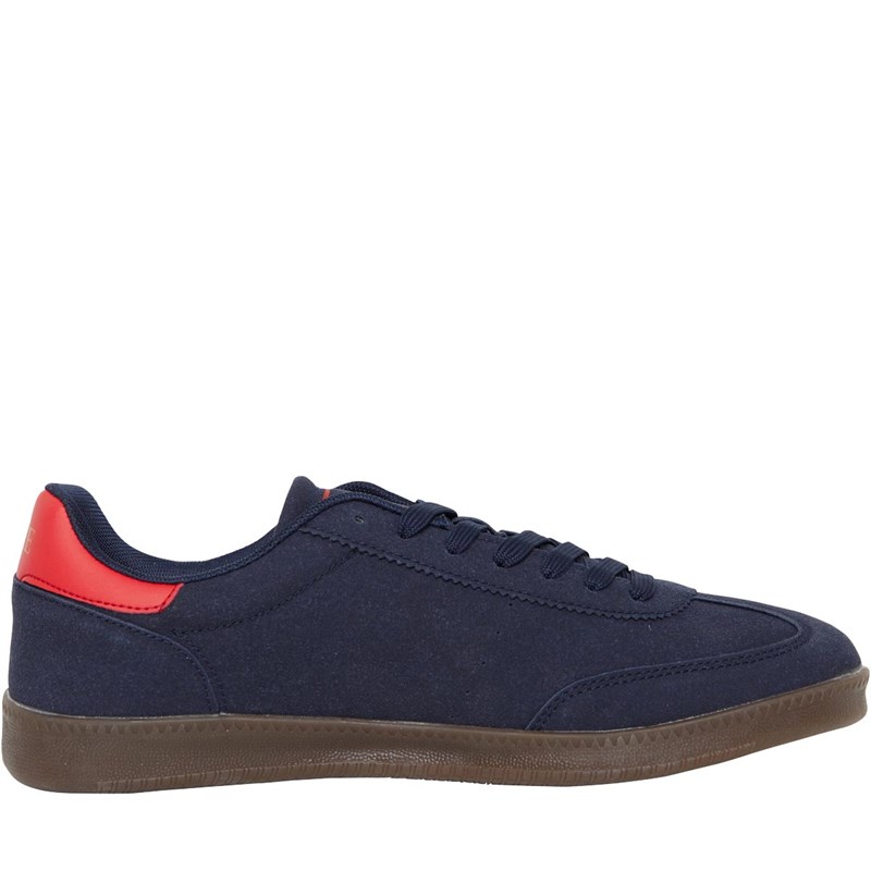 LUKE 1977 Mens Berg Trainers Navy/Red
