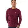 LUKE 1977 Mens Trouser Snake Long Sleeve T-Shirt Garnet