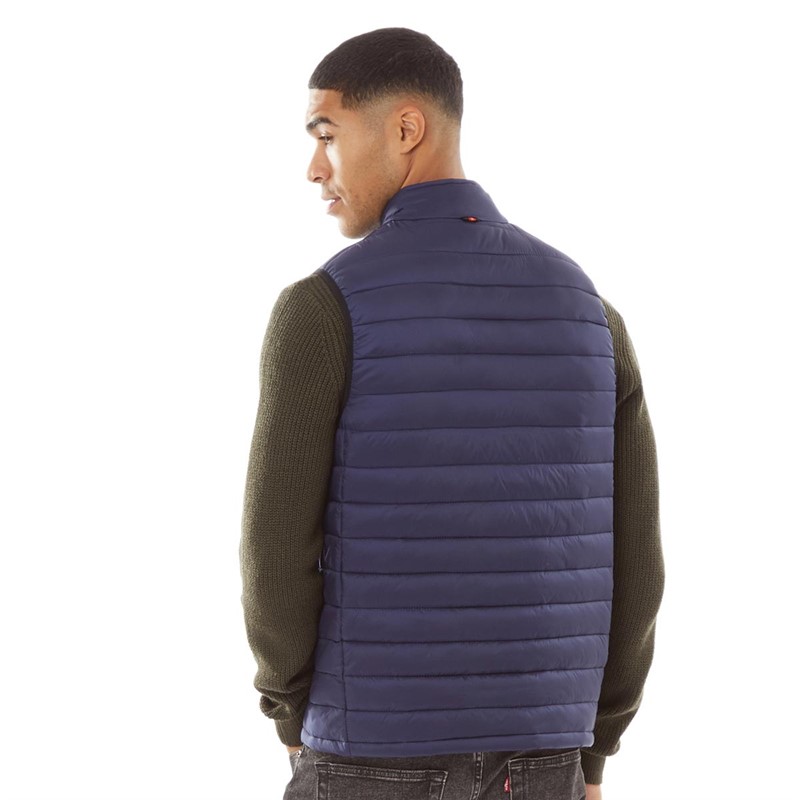 LUKE 1977 Mens Mr Bubbla 2 Gilet Navy