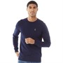 LUKE 1977 Mens Gerard 3 Crew Neck Knitted Jumper Navy B