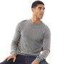 LUKE 1977 Mens Gerard 3 Crew Neck Knitted Jumper Mid Grey B