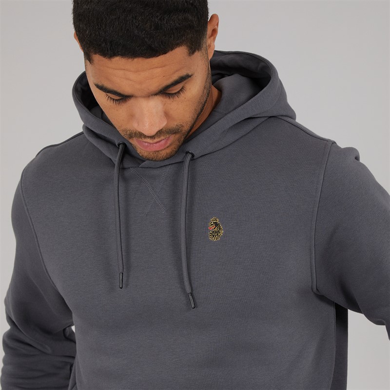 LUKE 1977 Mens Sneaker Freak Hoodie Charcoal