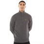 LUKE 1977 Mens Pretender 1/4 Zip Jumper Charcoal