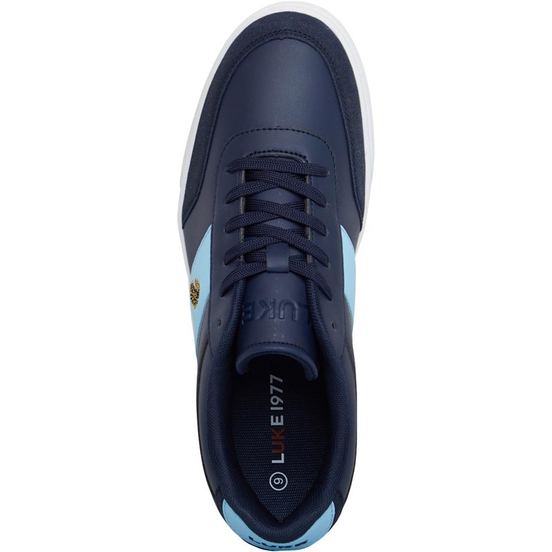 LUKE 1977 Mens Wells Trainers Navy/Blue