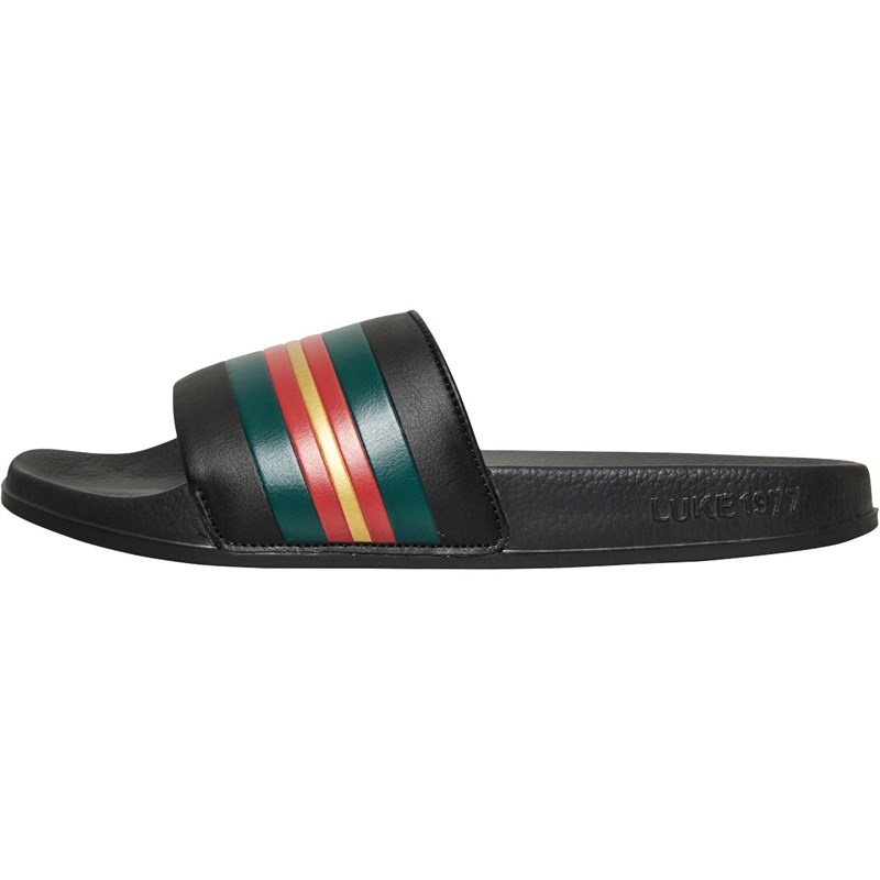 LUKE 1977 Mens Kellis Sport Slides Black