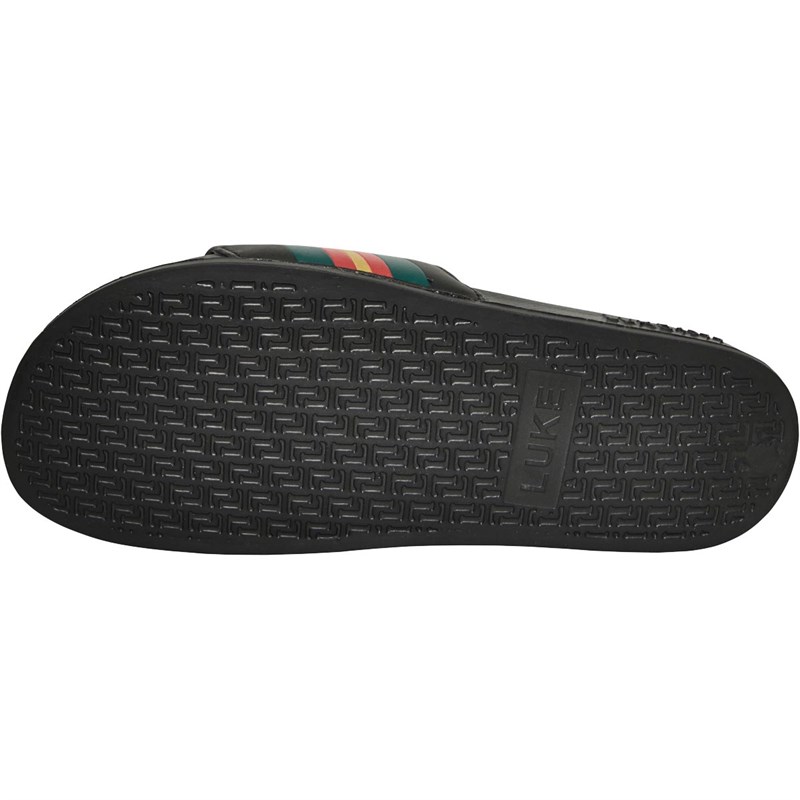 LUKE 1977 Mens Kellis Sport Slides Black