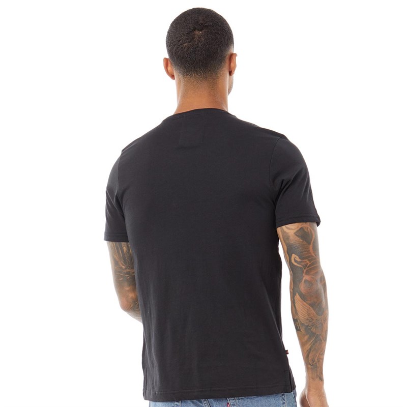 LUKE 1977 Mens Nashville T-Shirt Black Gold Yellow