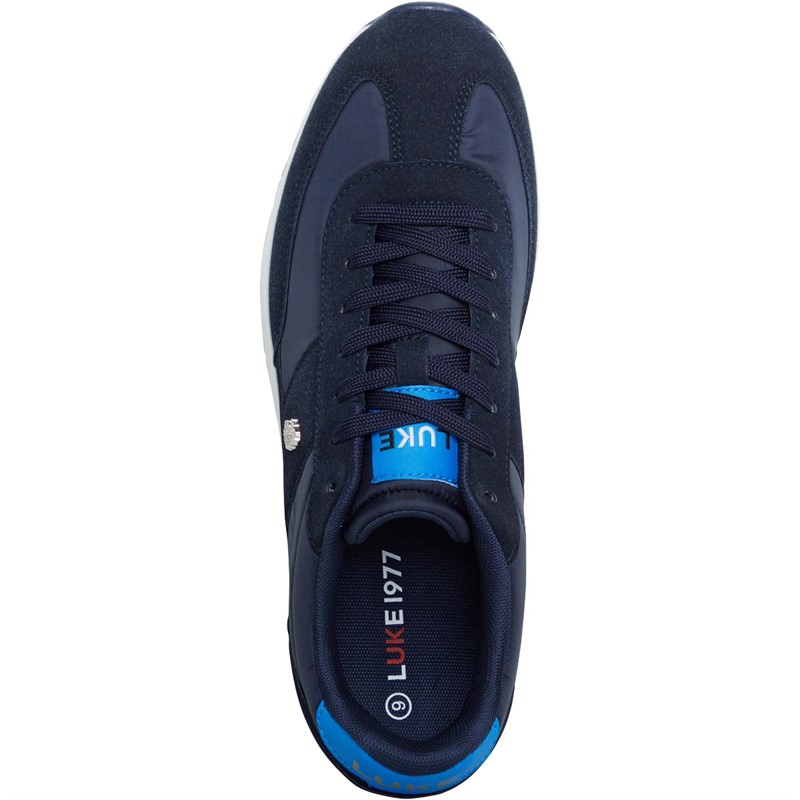 LUKE 1977 Mens Figg Trainers Navy/White/Blue