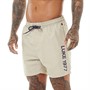 LUKE 1977 Mens Side On Logo Swim Shorts Stone/Navy