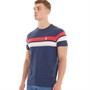 LUKE 1977 Mens Rio De Brazillia T-Shirt Navy/Marina Red/Stone
