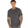 LUKE 1977 Mens Looper T-Shirt Charcoal/Spicy Mustard