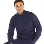 LUKE 1977 Mens Sepang 1/4 Zip Sweatshirt Navy