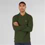 LUKE 1977 Mens Williams Long Sleeve Polo Shirt Rifle Green