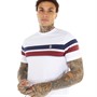 LUKE 1977 Mens Brazilia Printed T-Shirt White/Navy/Garnet