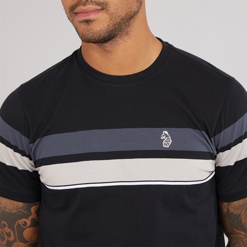 LUKE 1977 Mens Brazilia Printed T-Shirt Black/Charcoal