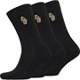 LUKE 1977 Mens Antiki Three Pack Dress Socks Black