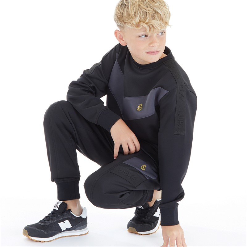 Buy LUKE 1977 Boys Casa Tracksuit Black