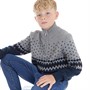 LUKE 1977 Boys Tignes Knit Jumper Blueberry/Mmg/Black