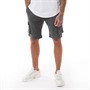 LUKE 1977 Mens Club Future Cargo Shorts Charcoal