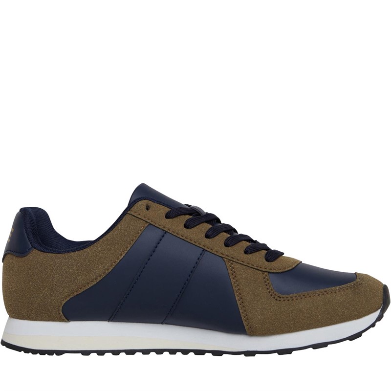 LUKE 1977 Mens Fach Trainers Khaki/Navy