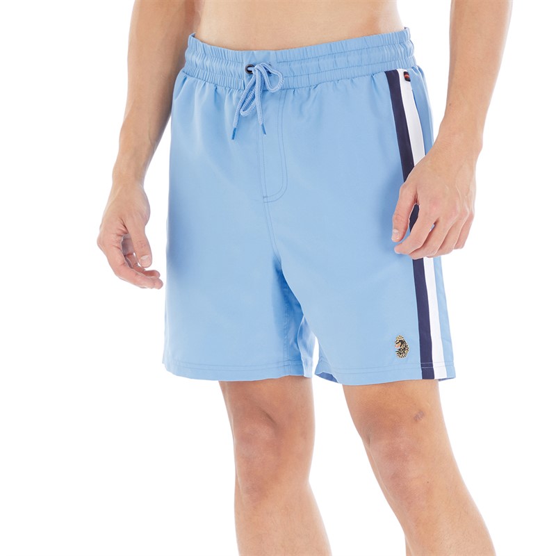 LUKE 1977 Mens Cabo San Swim Shorts Atlantic Blue