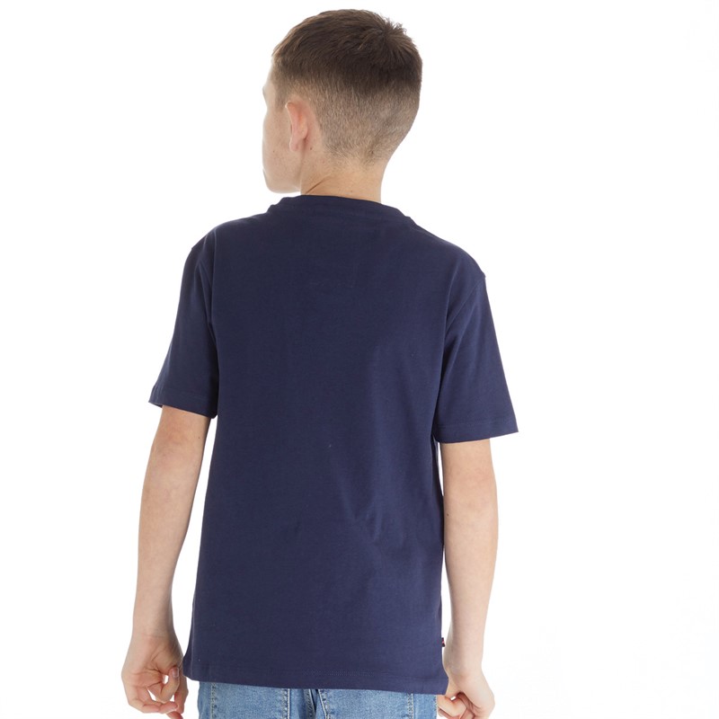 LUKE 1977 Boys Woodland Lion T-Shirt Navy