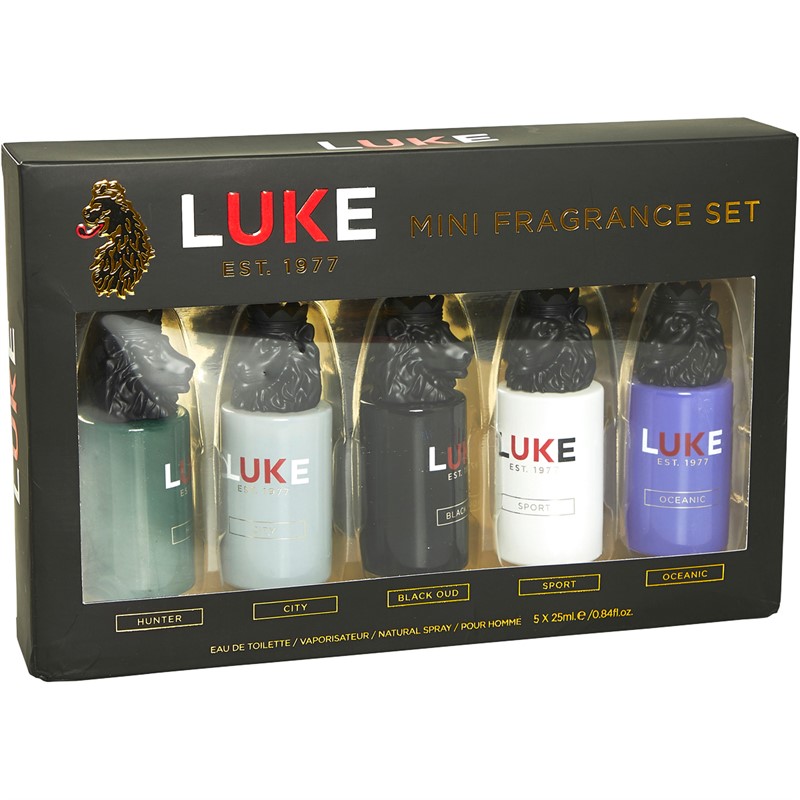 LUKE 1977 Mens Five Mini Fragrance Gift Set Multi