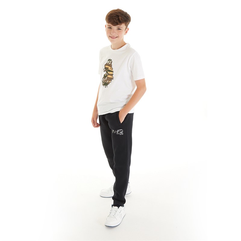 LUKE 1977 Boys Tiger Stripe T-Shirt White