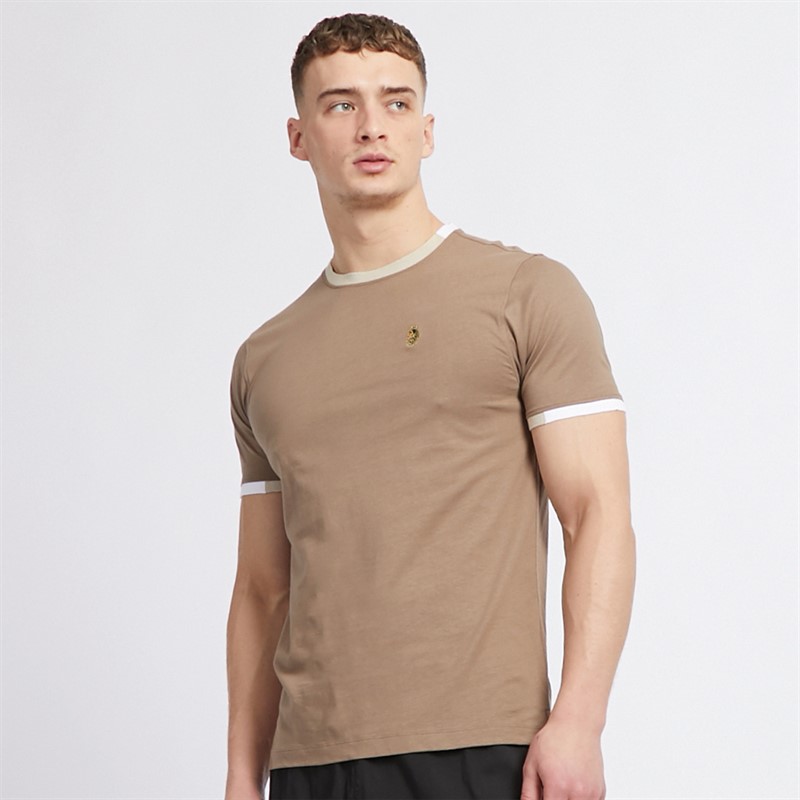 LUKE 1977 Mens Looper T-Shirt Hard Nut/Stone