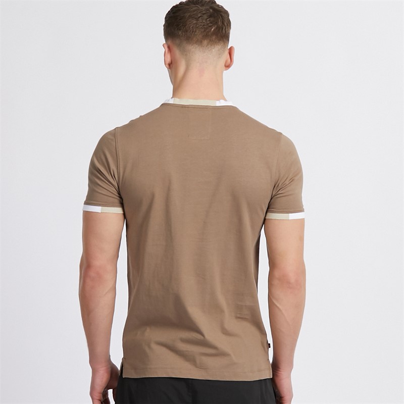 LUKE 1977 Mens Looper T-Shirt Hard Nut/Stone